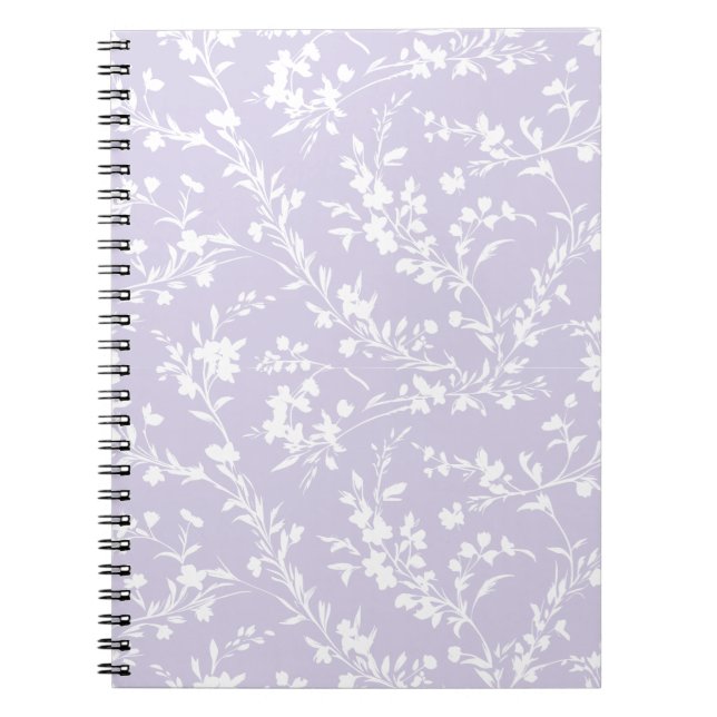 Spring Sprigs Neutral - Staub Lavendel Notizblock (Vorderseite)
