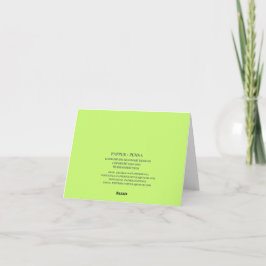 Spring Stone Barn Green Notecard Karte