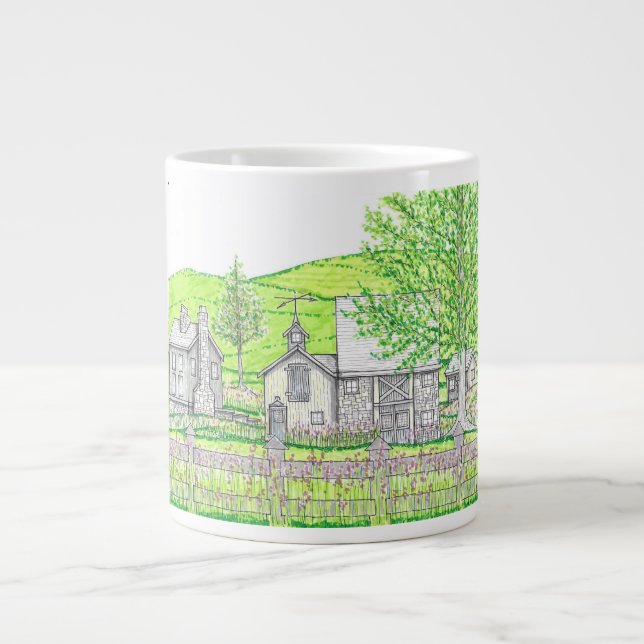 Spring Stone Barn Jumbo Tasse (Vorderseite)