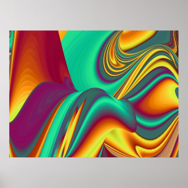 Spring Summer Autumn Flowers Magic Poster (Vorne)