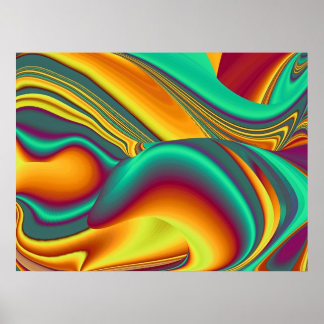 Spring Summer Autumn Flowers Magic Poster (Vorne)