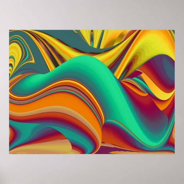 Spring Summer Autumn Flowers Magic Poster (Vorne)