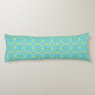 Spring Sunshine Daffodien auf Sky Blue Body Pillow Seitenschläferkissen