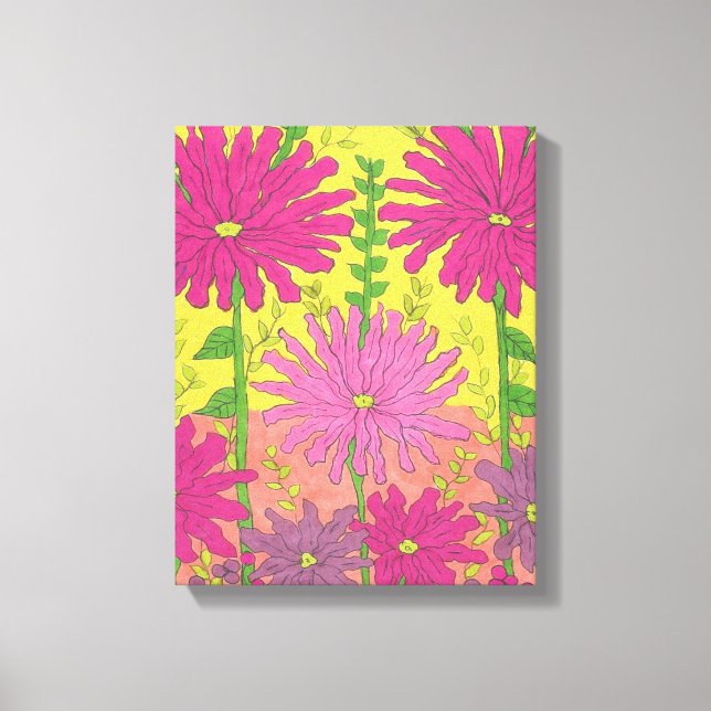 Spring Sunshine Floral Leinwanddruck (Vorderseite)