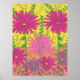 Spring Sunshine Floral Poster