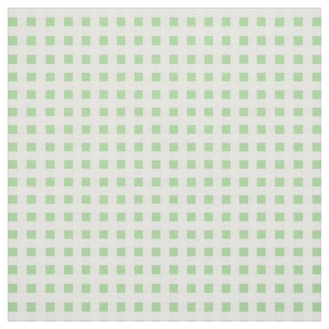 Spring Sunshine Green White Karo Muster Stoff (Muster)
