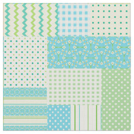 Spring Sunshine Imitate Patchwork Muster Fabric Stoff