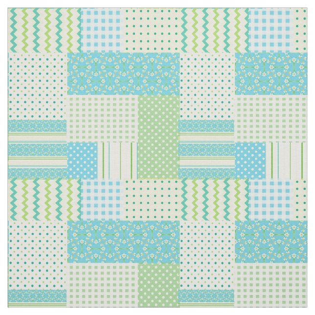 Spring Sunshine Imitate Patchwork Muster Fabric Stoff (Muster)