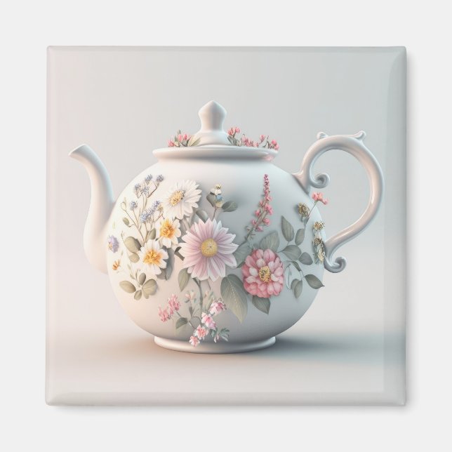 Spring Teapot Magnet (Vorne)