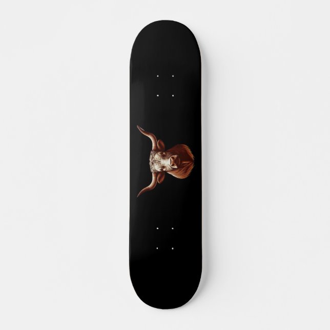 Spring Texas longhorn Skateboard (Vorne)