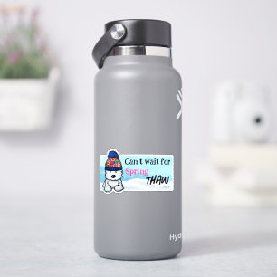Spring Thaw Westie Vinyl Sticker