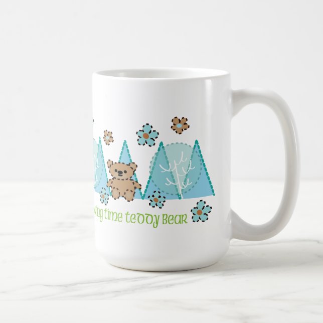 Spring Time Teddy Bär Kaffeetasse (Rechts)