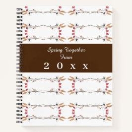 Spring Together Plan Floral Pattern Notizbuch