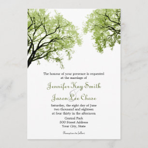 Spring Trees 2- Invitations de mariage