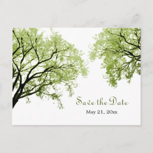 Spring Trees 2 - Save the Date Postkarte