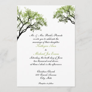 Spring Trees Hochzeitseinladung Einladung
