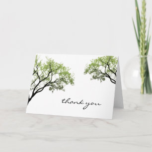 Spring Trees Thank You Card Dankeskarte