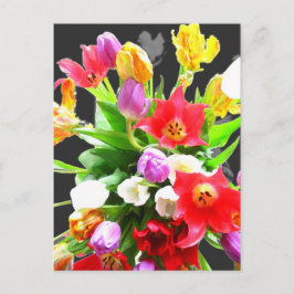 Spring Tulip Blume Postkarte