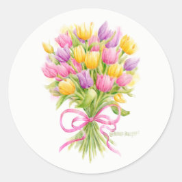 Spring Tulip Bouquet Stickers
