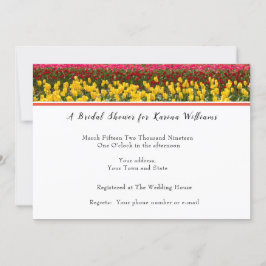Spring Tulip Bridal Dusche Einladung