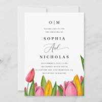 Spring Tulip Floral Wedding | Foto- und QR-Code