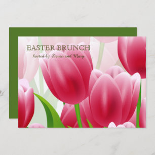 Spring Tulips Custom Oaster Brunch Einladung