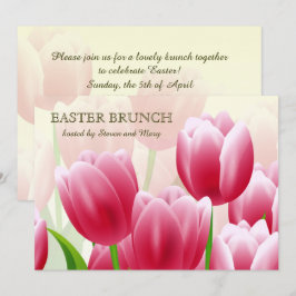Spring Tulips Custom Oaster Brunch Einladungen