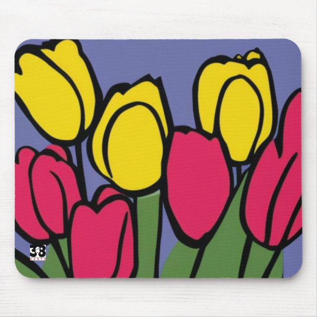 Spring Tulips Mousepad (Vorne)