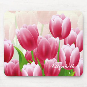 Spring Tulips Osterbenutzerdefiniertes Geschenk Mousepad
