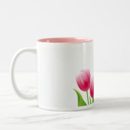 Spring Tulips Ostergeschenk Zweifarbige Tasse