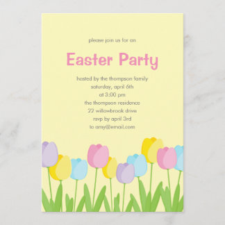 Spring Tulips OsterParty Einladung
