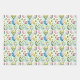 SPRING UND OSTGESCHENK GESCHENKPAPIER SET