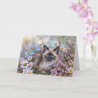 Spring Vernal Equinox Ostara Blessing with Pretty  Karte