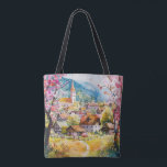 Spring Village Tasche<br><div class="desc">A Watercolour Village in Springtime</div>