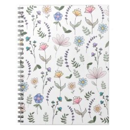 Spring Wassercolor Doodle-Blume Notizblock