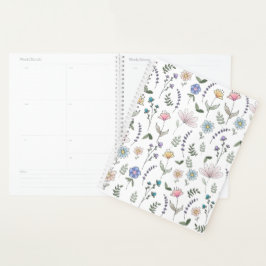 Spring Wassercolor Doodle-Blume Planer