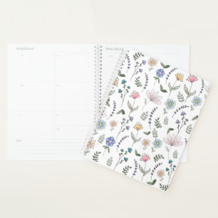 Spring Wassercolor Doodle-Blume Planer