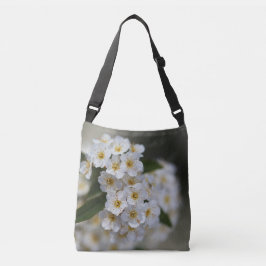 Spring White Blume Tragetaschen Mit Langen Trägern