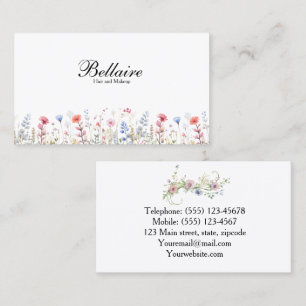 Spring Wild Blume Makeup Artist Visitenkarte