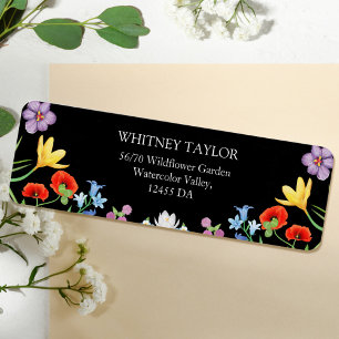 Spring Wildblume Bright Floral Wedding Address