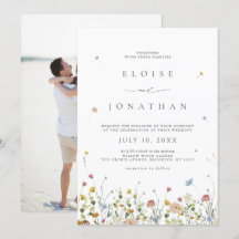 Spring Wildblume Garden Floral Boho Foto Hochzeit