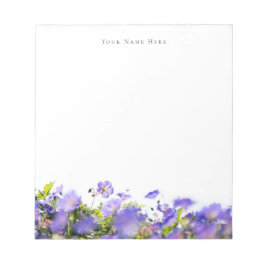Spring wildflower customizable Notepad Notizblock