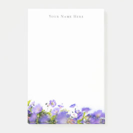 Spring wildflower customizable post-it klebezettel