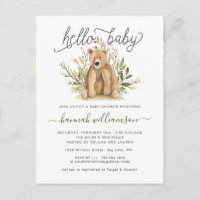 Spring Woodland | Einladung der Babydusche
