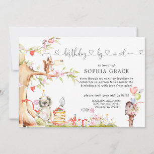 Spring Woodland Geburtstag per Post Einladung