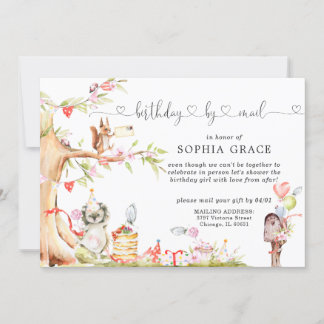 Spring Woodland | Geburtstag per Post Einladung