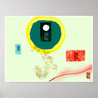 Spring Zen Abstrakt Expression Poster