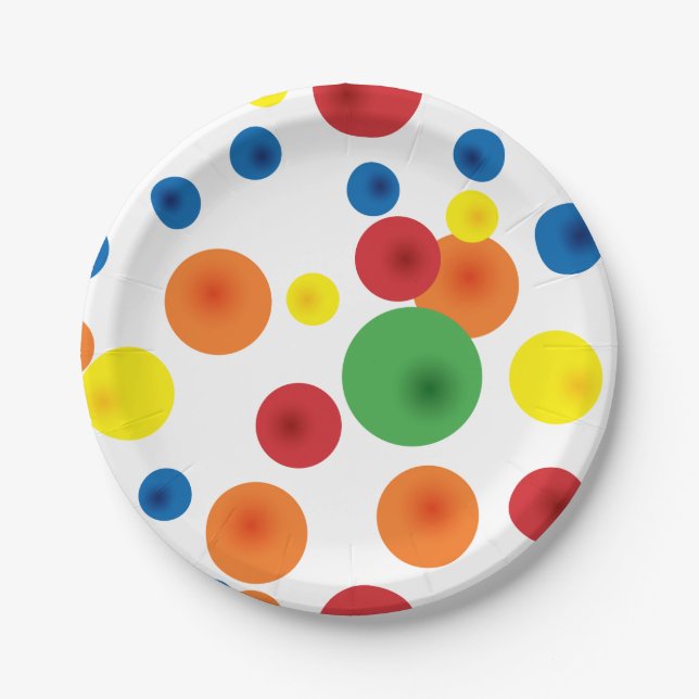 Springball-Papierteller Pappteller (Vorderseite)