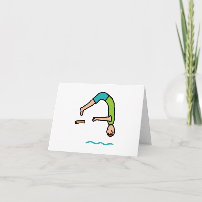 Springboard Diving Karte (Vorderseite)