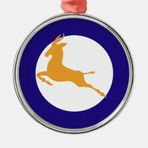 Springbock Silbernes Ornament